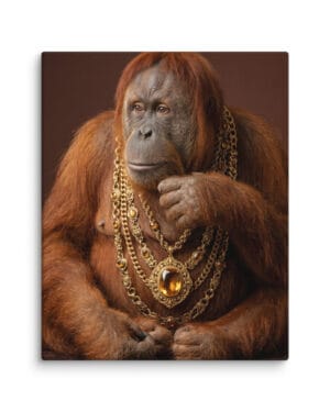 The Thinker - Premium Wildlife Canvas Art | Bouyaik